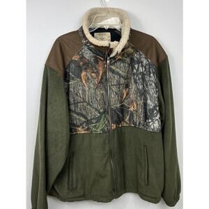 Tag Outdoor Clothing Full Zip Soft Shell Camo Jacket Men's 2XL Green RealTree